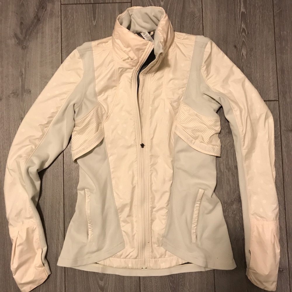 Cream Lululemon jacket - size 4